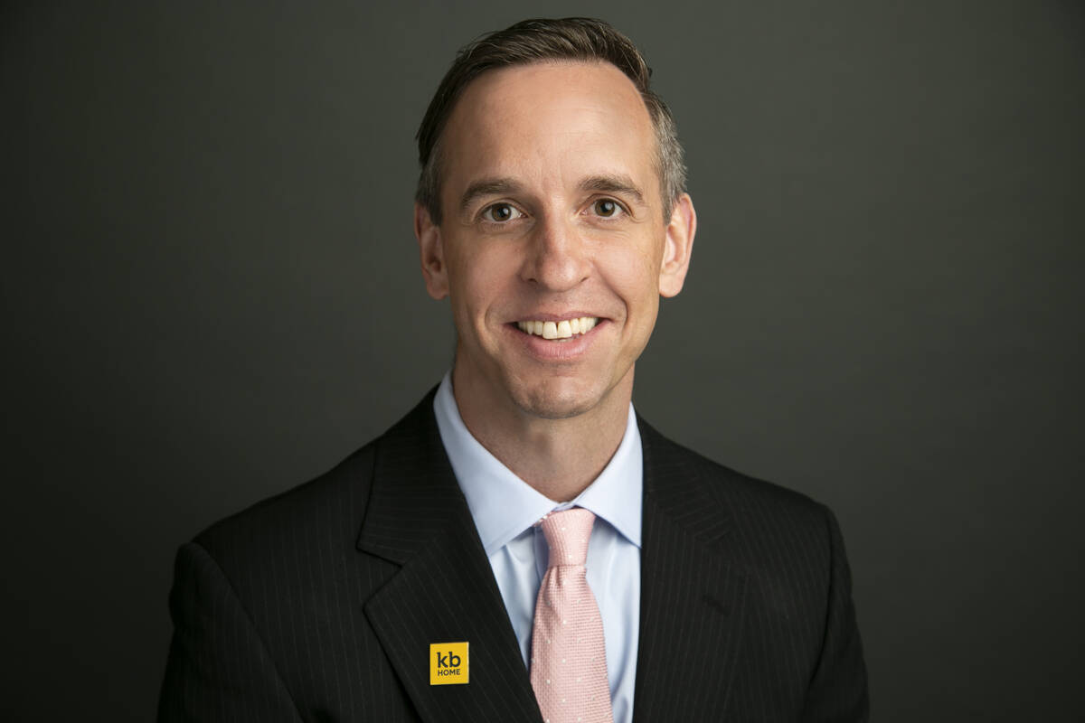 Brian Kunec, regional general manager for KB Home’s Las Vegas, Seattle and Idaho divisions, h ...