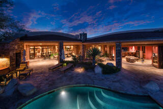 The $5.85 million home in Summerlin's The Ridges is located in the ultra-exclusive 12-home, tri ...
