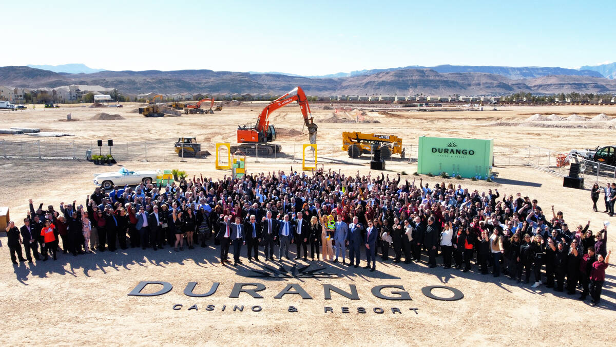 Station Casinos recently broke ground on Durango Casino and Resort, sharing the event with 300 ...