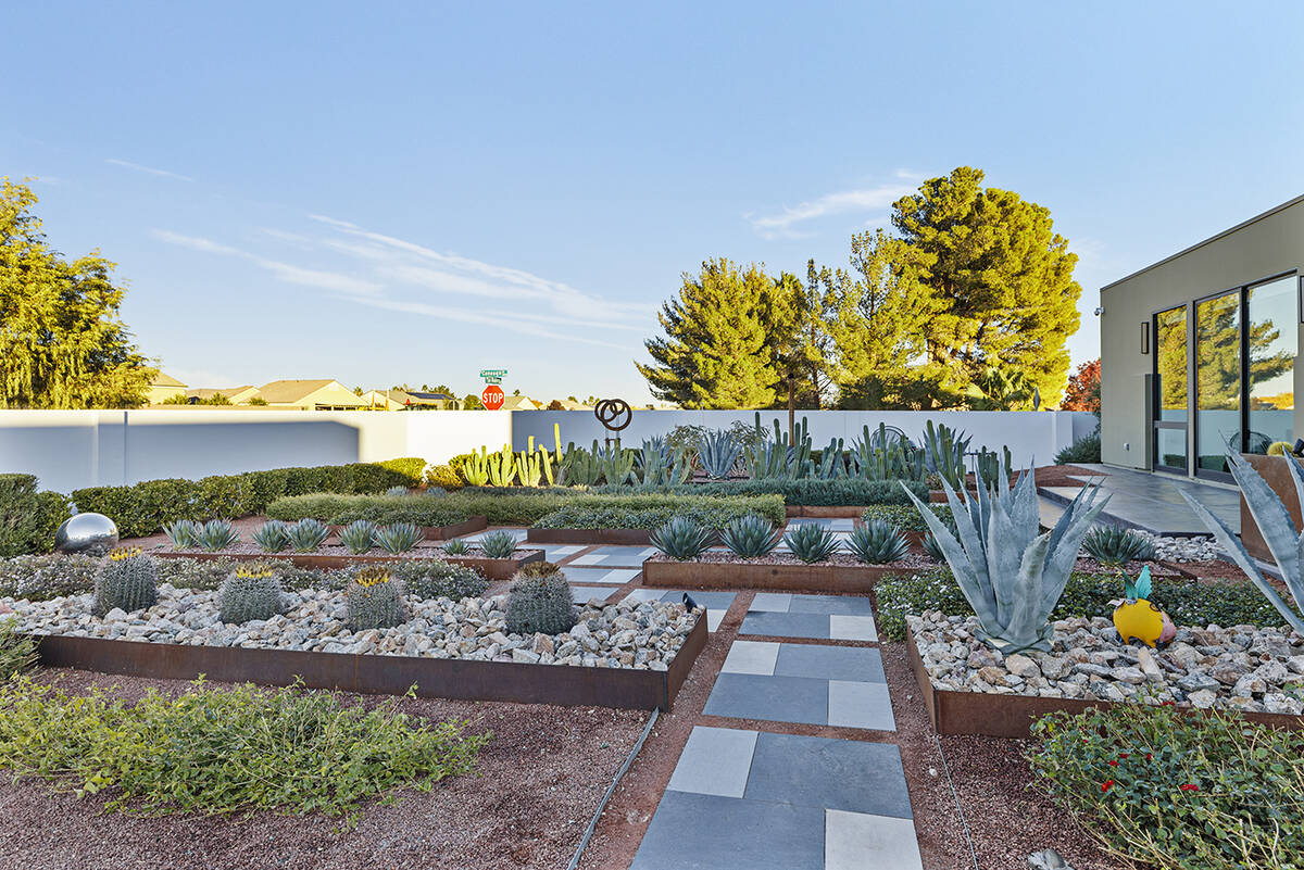 The lawn features desert landscaping. (Napoli Group)