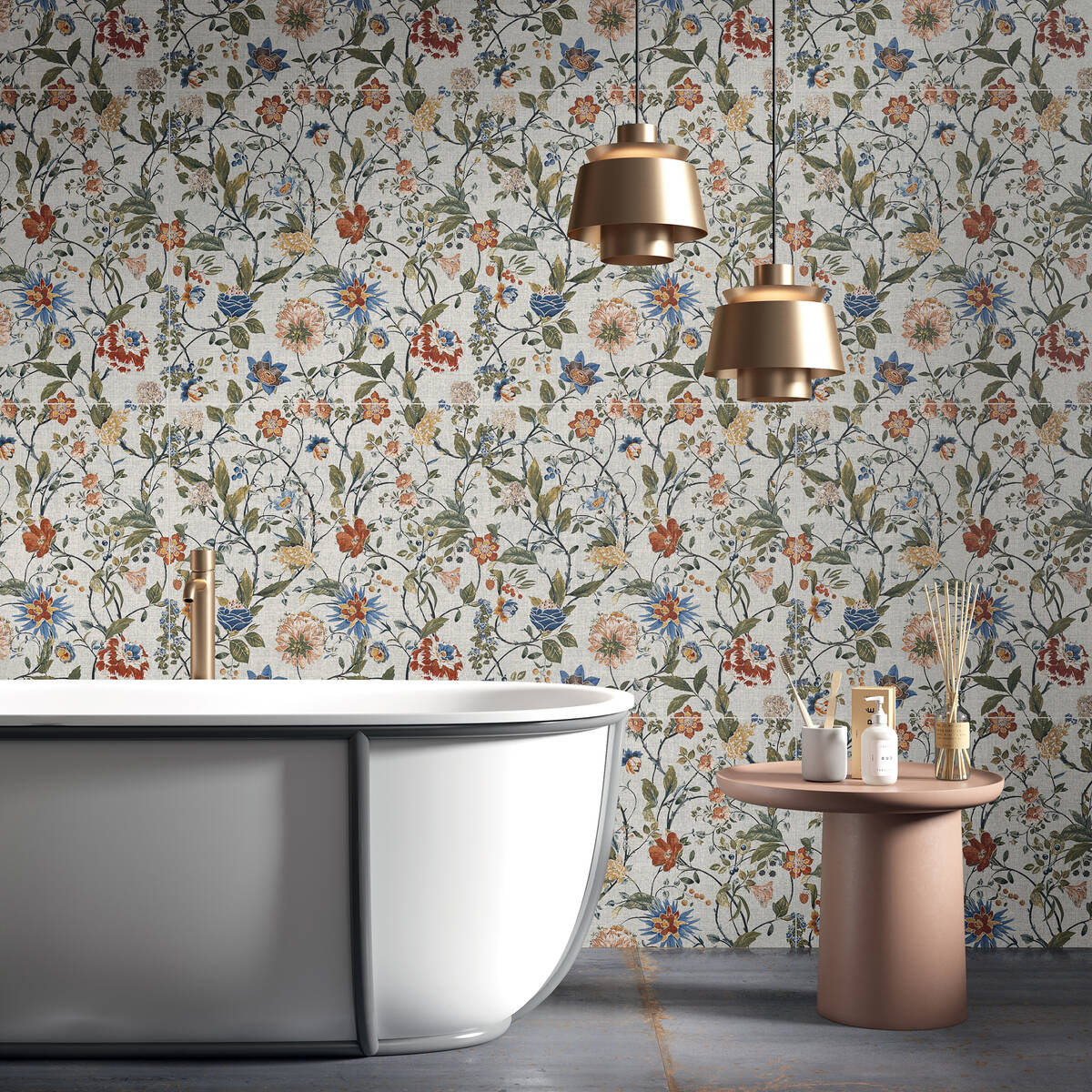 Through its use of color and varied graphic motifs, Gardenia Orchidea's Gioia revisits the wall ...