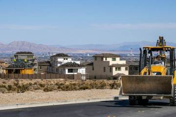 Construction continues on a Las Vegas housing development in March. A new report shows that alt ...