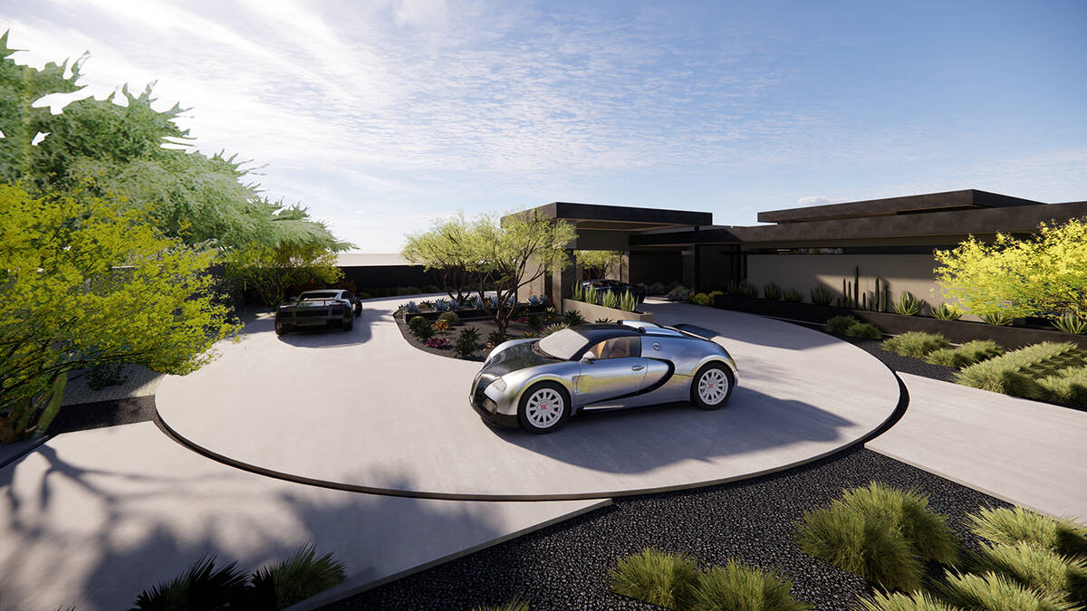 The home Blue Heron is building is in a double-gated community within the MacDonald Highlands l ...