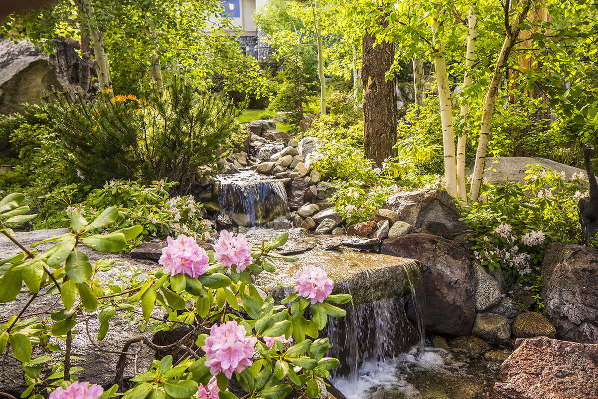 There are flowers and streams on the property. (Chase International Realty)