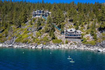 The main residence and beach house on Lake Tahoe’s Crystal Bay has listed for $64.5 million. ...