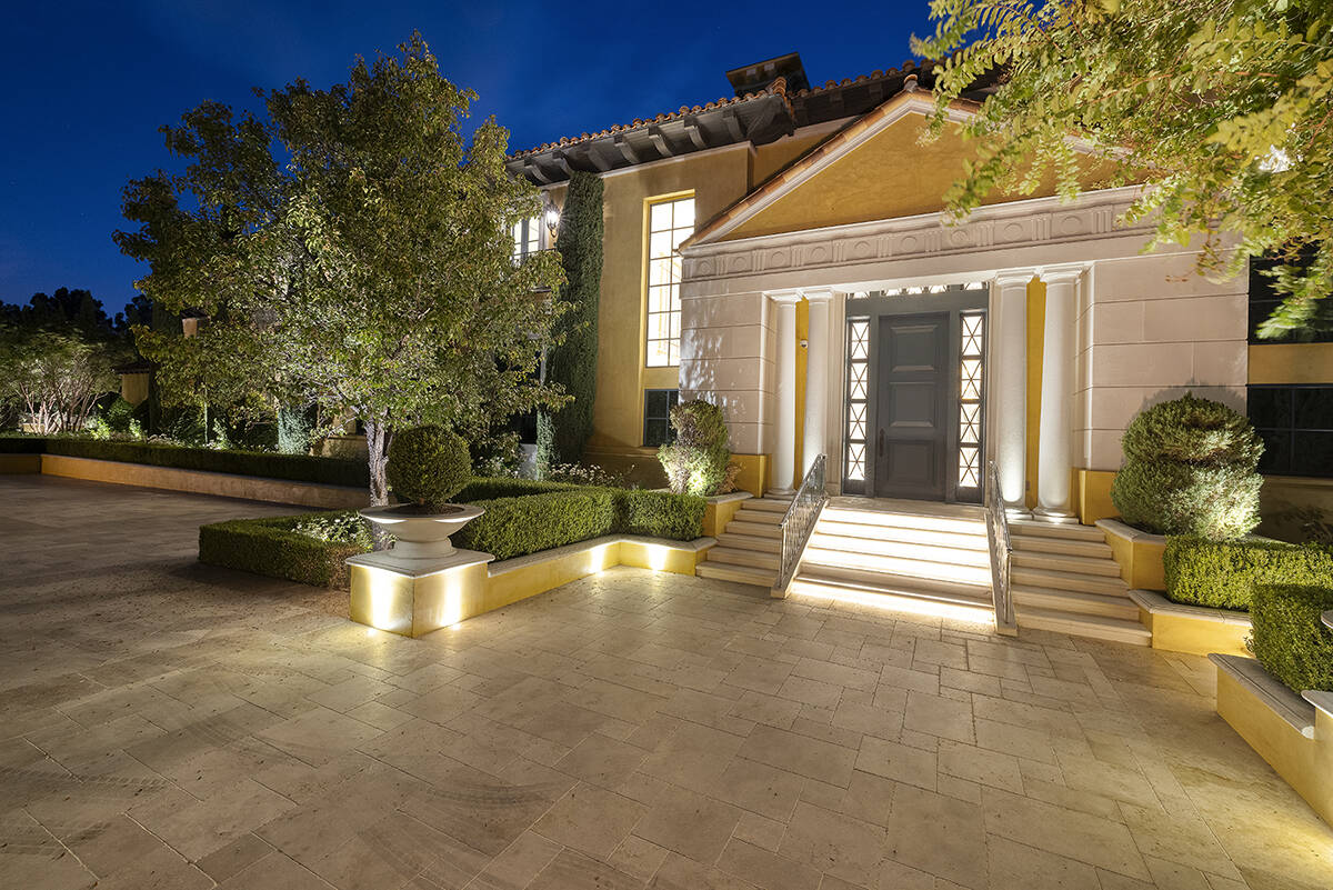 The Summerlin mansion is on Billionaires Row. (Corcoran Global Living)