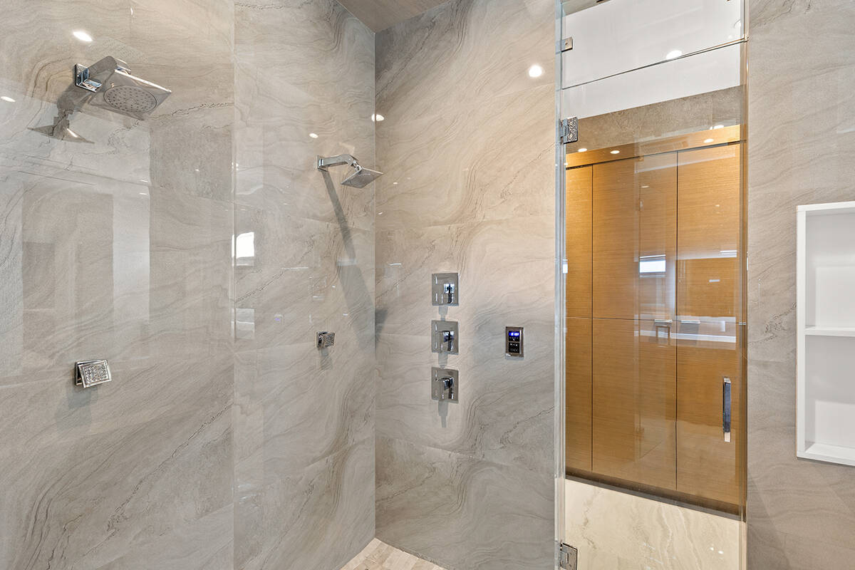 Master bath has large shower. (Ivan Sher Group)