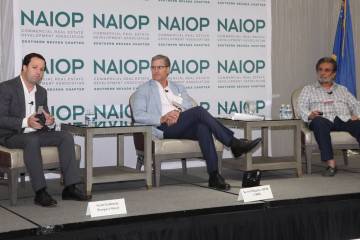 Speakers addressed issues at a recent breakfast meeting of NAIOP Southern Nevada, the Commercia ...