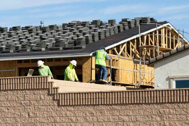 Last year, crews worked on a new home in Sky Canyon. Even though it reported fewer sales it sti ...
