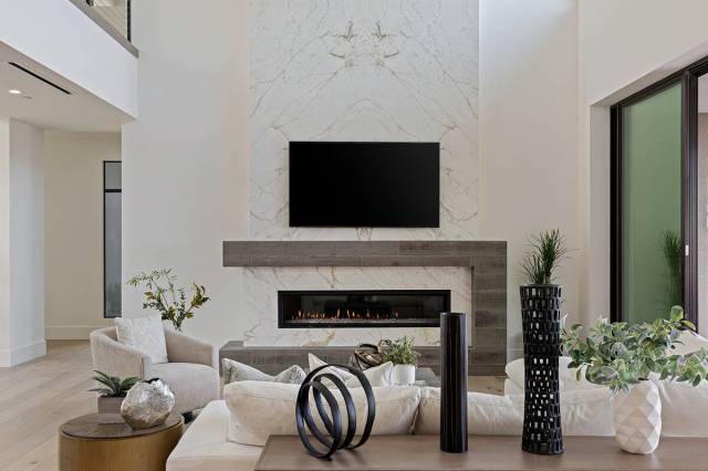 The fire place. (Luxury Estate International)