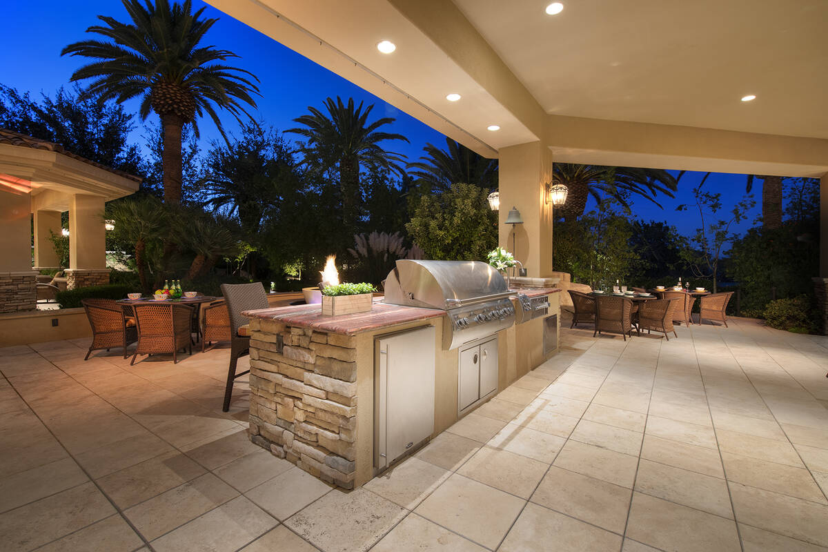 The outdoor kitchen. (Corcoran Global Living)