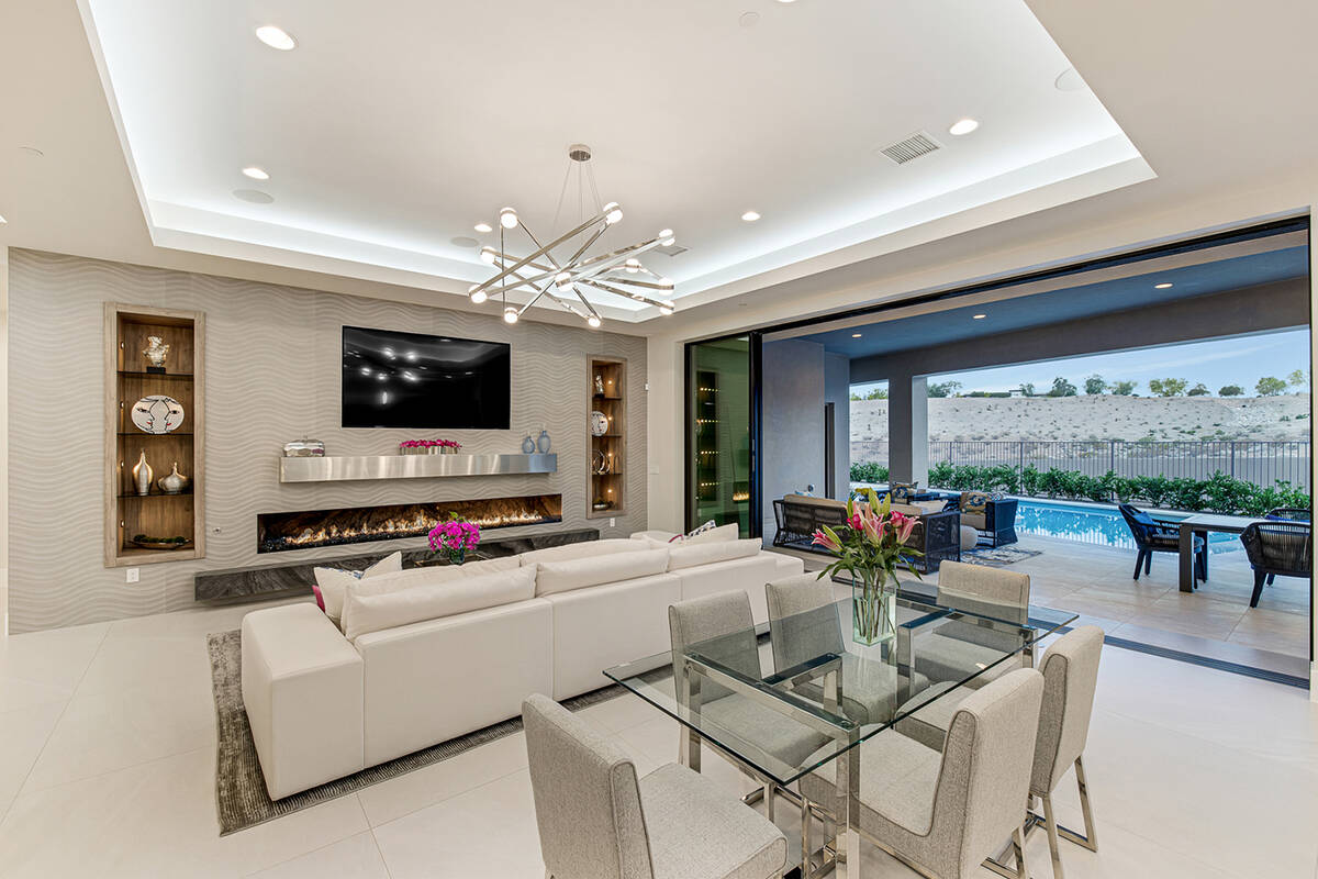 The living room. (Luxury Homes of Las Vegas)