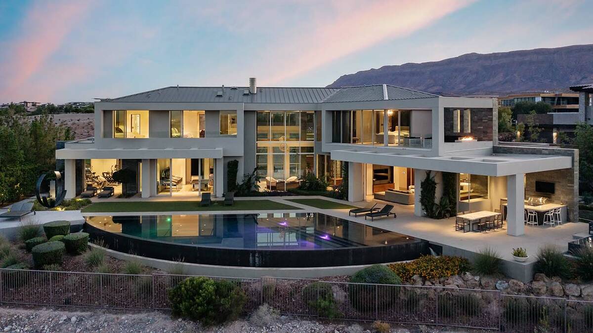 Simply Vegas The $10 million Summerlin home is situated along the fifth fairway at Bear’s Bes ...