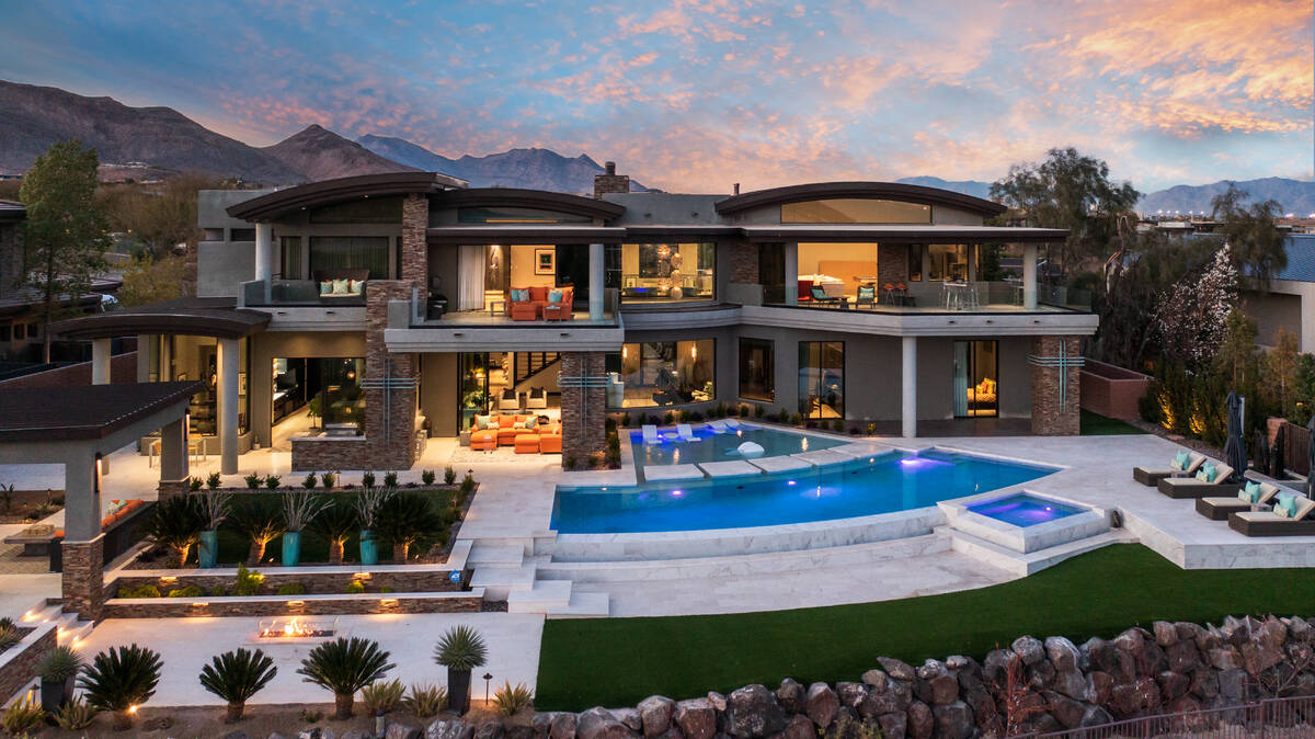 A $11.4 million sale in March for a home on Hawk Ridge Drive in The Ridges in Summerlin came in ...
