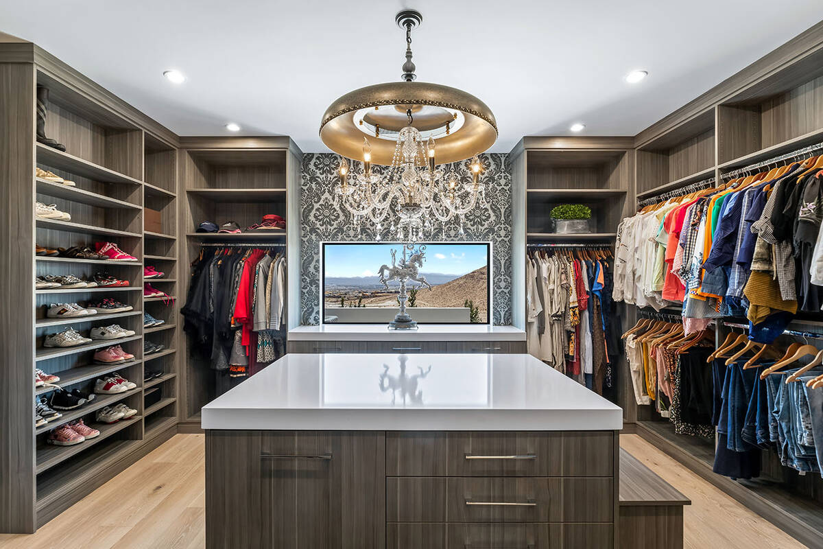 The closet in the Summit Club home on Vegas Hills Court. (IS Luxury)