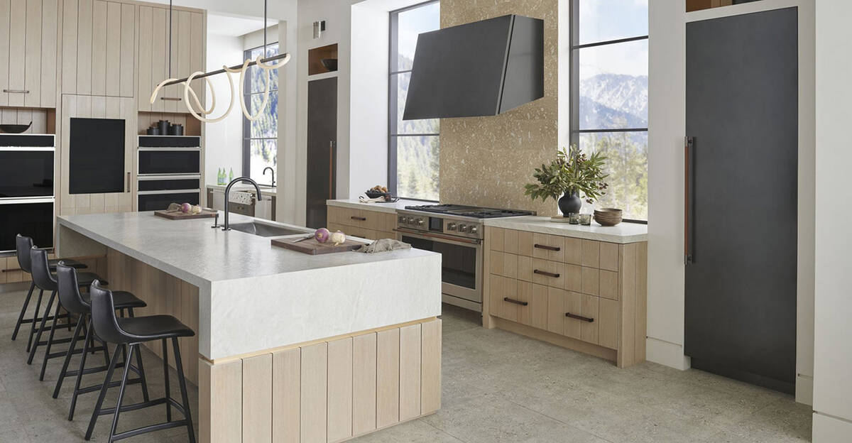 GE The Monogram Designer Collection highlighted its kitchen design for 2023.
