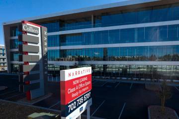 Commercial real estate experts say demand for Las Vegas office space is strong. Colliers recent ...