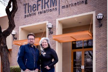 From left, Jasen Woehrle, senior vice president, and Solveig Raftery, president & CEO of The Fi ...