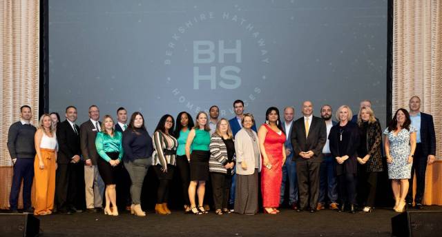 Berkshire Hathaway HomeServices honored its agents at a recent event. The company closed 10,854 ...