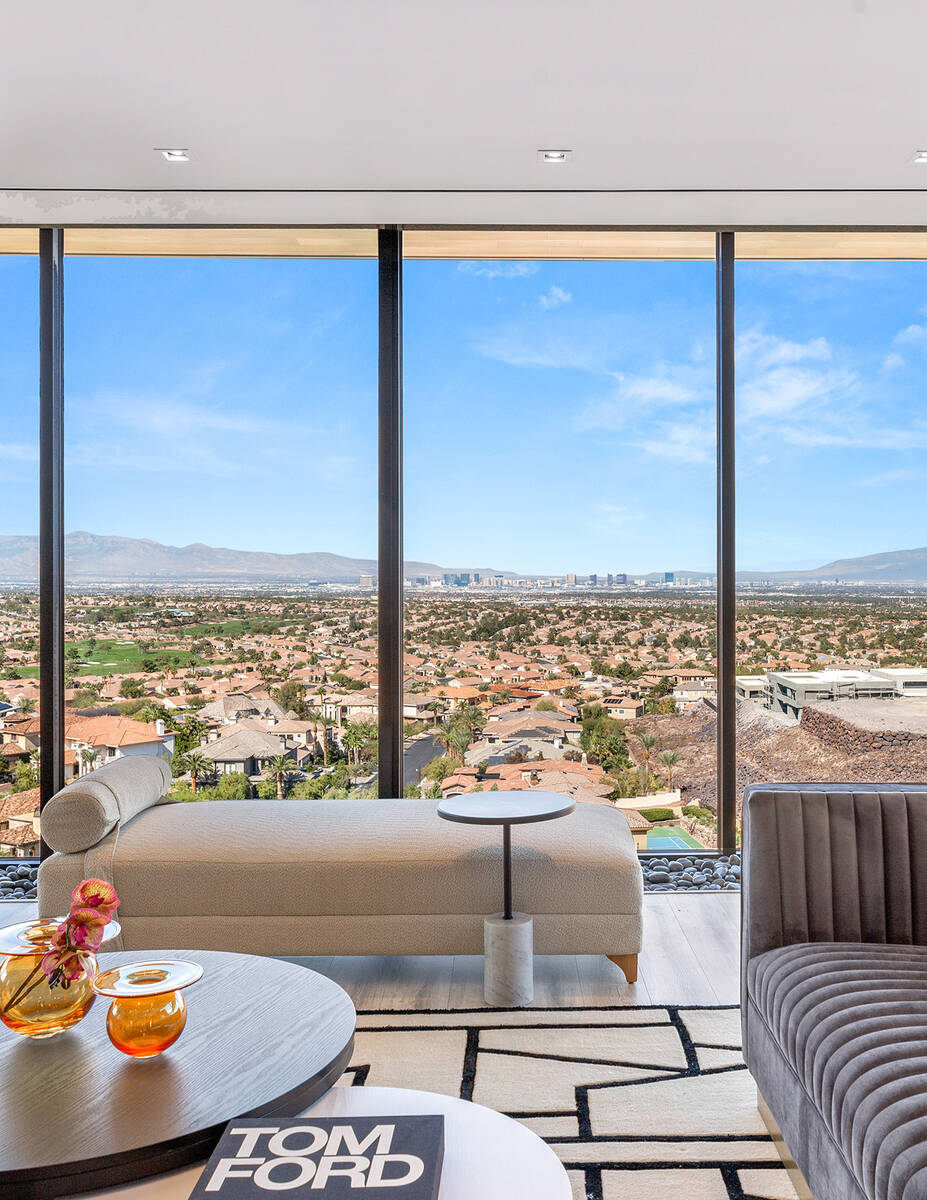 The hillside home has views of the Las Vegas Valley. (IS Luxury)