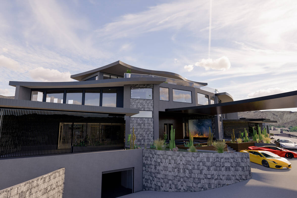 This rendering shows what homes could look like in Las Vegas-based Terra Firma's new luxury dev ...