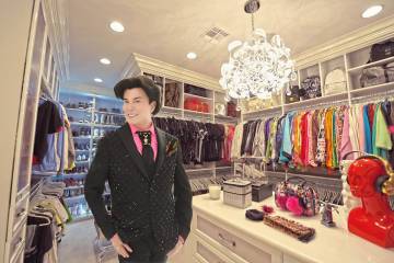 Las Vegas entertainer Frank Marino’s custom closet is bigger than most people's first homes. ...
