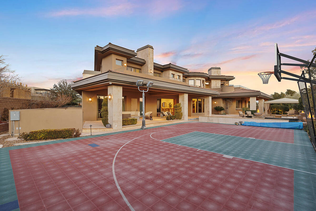 The home measures more than 9,771 square feet and features a half-basketball court. (Douglas El ...