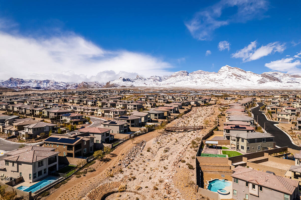 Henderson, NV, USA – June 6, 2021: Street view of the Las Vegas