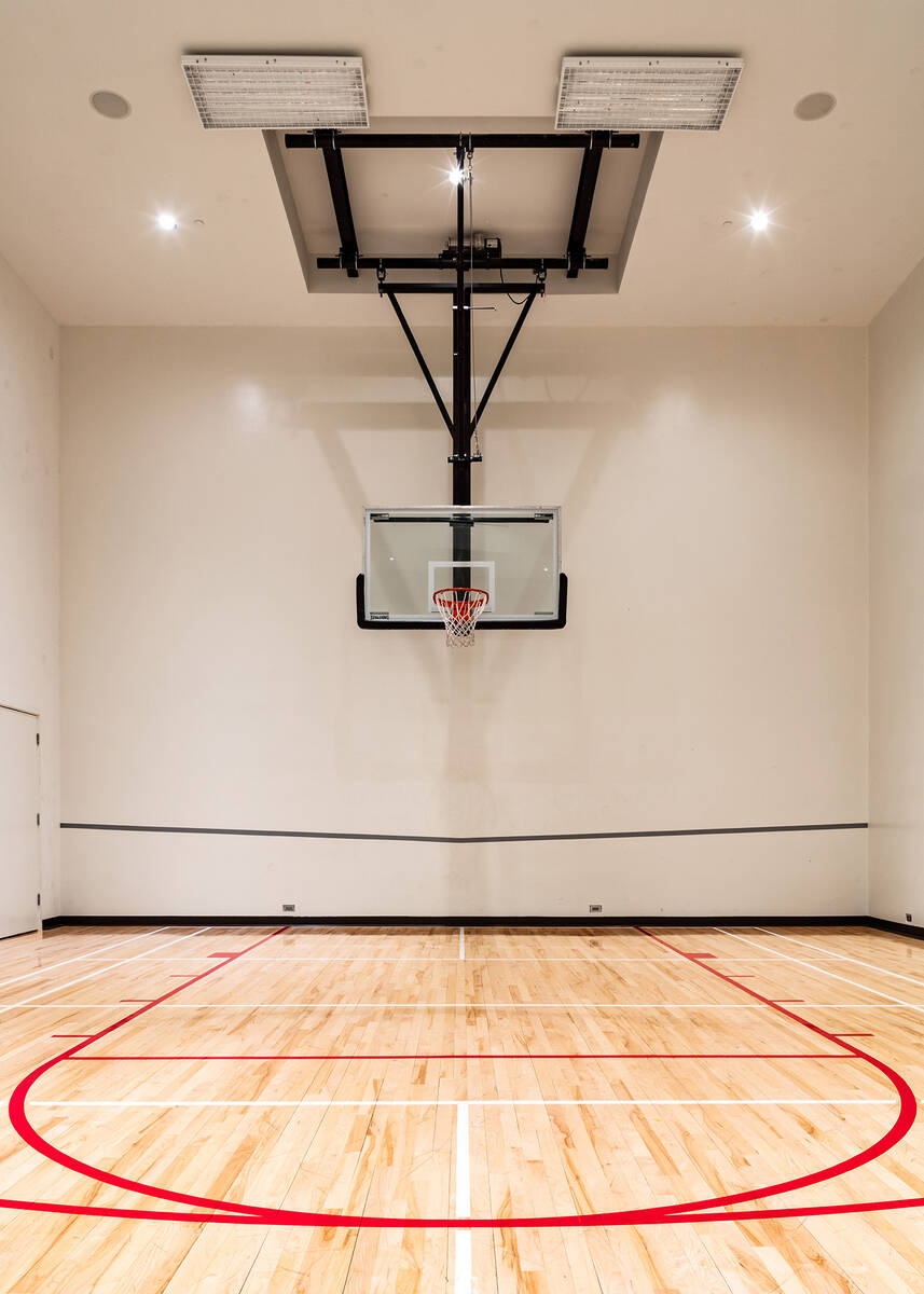 The home in The Ridges features an indoor basketball court. (IS Luxury)