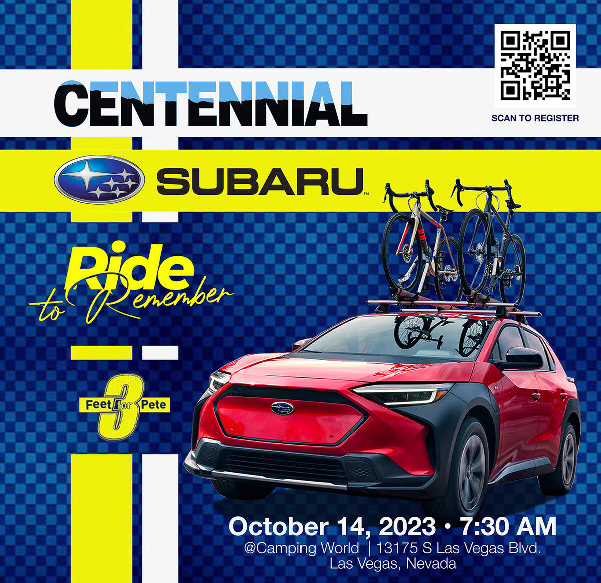 Las Vegas Centennial SUBARU will hold the “Ride to Remember” cycling event Oct. 14. (Las Ve ...
