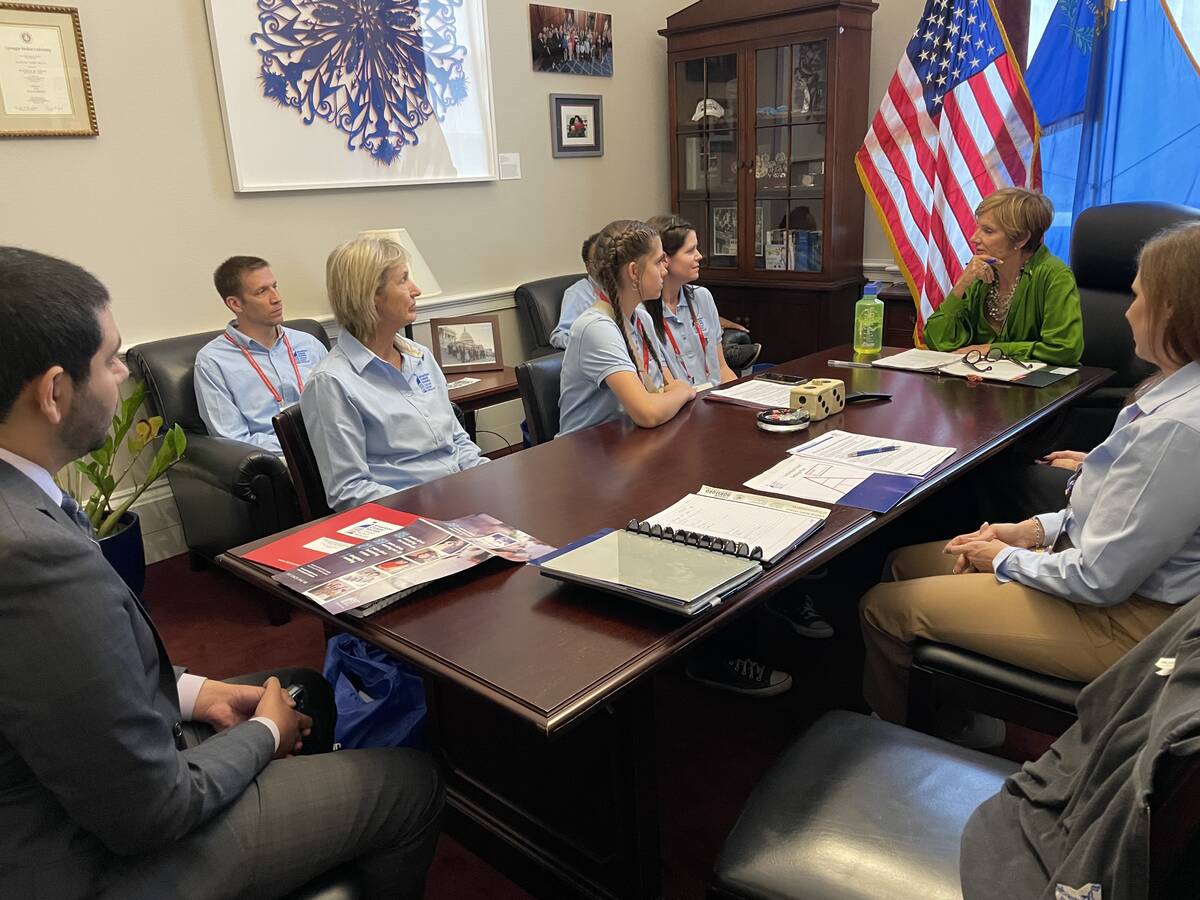The Nevada delegation of the American Cancer Society Cancer Action Network met with Congresswom ...