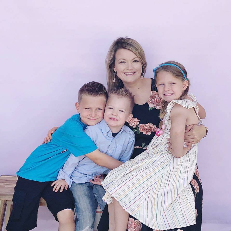 Tammy Moyle (with family), is a member of the Nevada delegation of the American Cancer Society ...