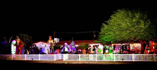 The Halloween House is at 1415 5th Street, Boulder City. The lights will be on nightly from 5 t ...