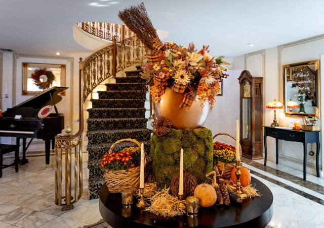 Liberace Mansion is decorated for fall.  The owner of the house, Martin Ravenhill, said that the deceased entered...