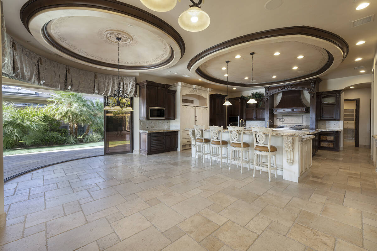 The kitchen in this MacDonald Highlands home. (Simply Vegas)