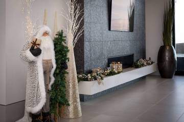 Interior designer Laura Sullivan turned this Ascaya into a “Silver Wonderland” using an ele ...