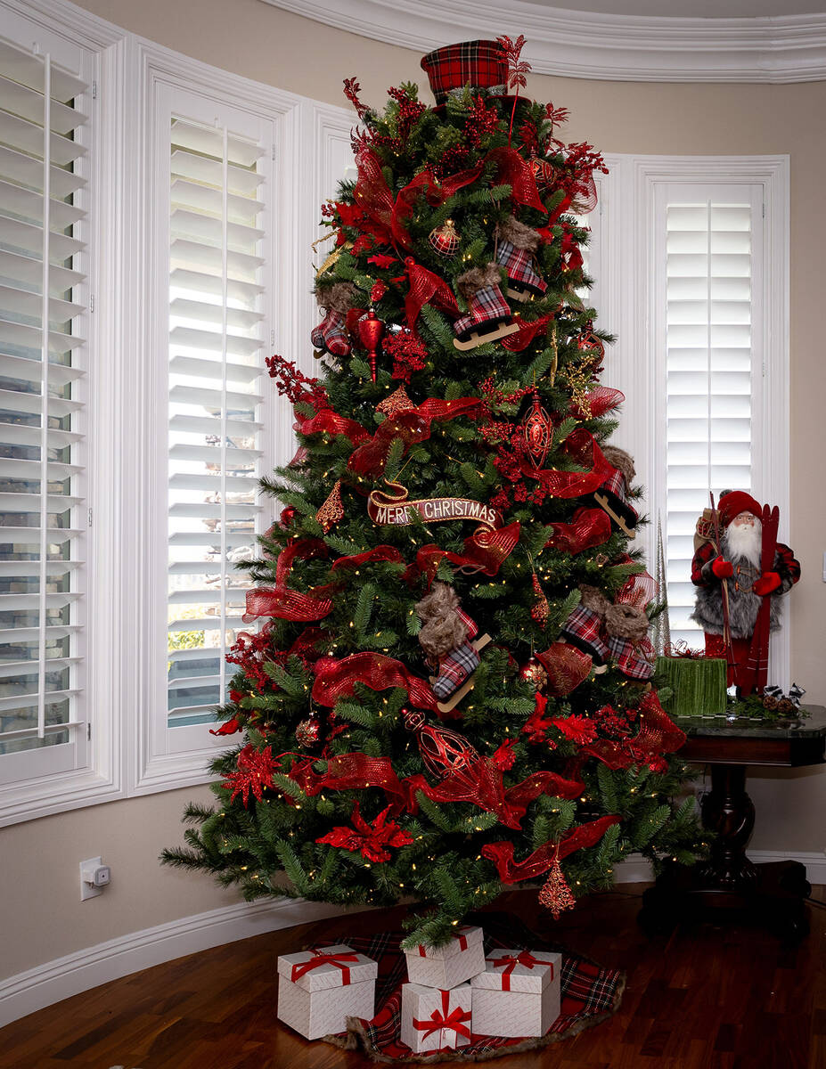 In Anthem Country Club, the holiday theme incorporates classic red and green with a touch of pl ...