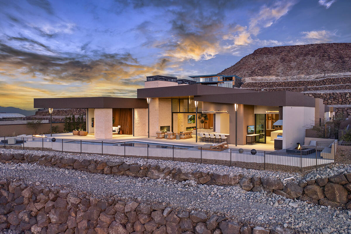 Sun West Custom Homes built the New American Home in Ascaya in Henderson. (Levi Ellyson/501 Stu ...