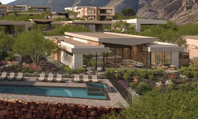 Ascaya, the Henderson hillside development, held a groundbreaking ceremony Tuesday to unveil it ...