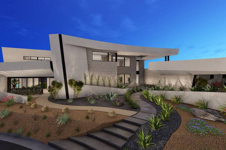 This artist's rendering of an Ascaya home shows what the mansion will look like when it is comp ...