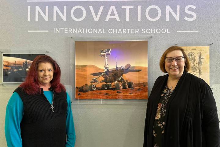 Isabel Castro-Melendez From left, is Innovations International Charter School of Nevada's Dr. C ...
