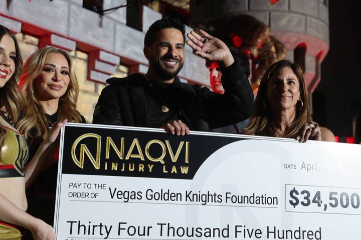 Naqvi Injury Law donated $34,500 to the Vegas Golden Knights Foundation for the 2023-24 season. ...
