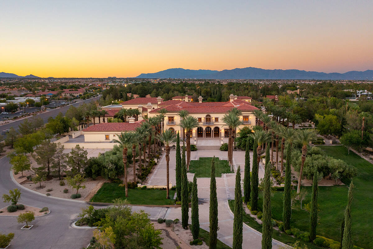 The Spanish Trail compound sits on nearly 16 acres. The 110,320-square-foot compound with 10 in ...