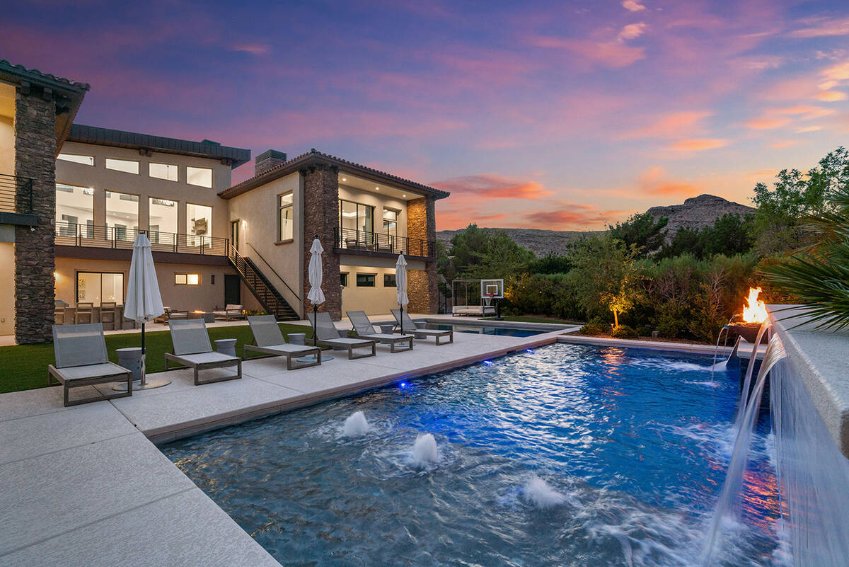 Derek Carr has his Summerlin home listed for $5.2 million. (Edgar Lara, DronePixel)