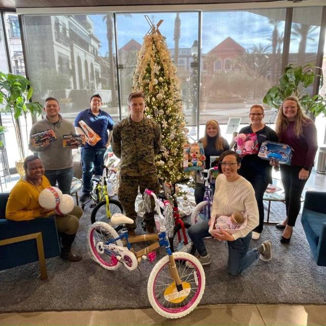 Lexicon Bank employees participate in toy drives during the holidays. (Lexicon Bank)