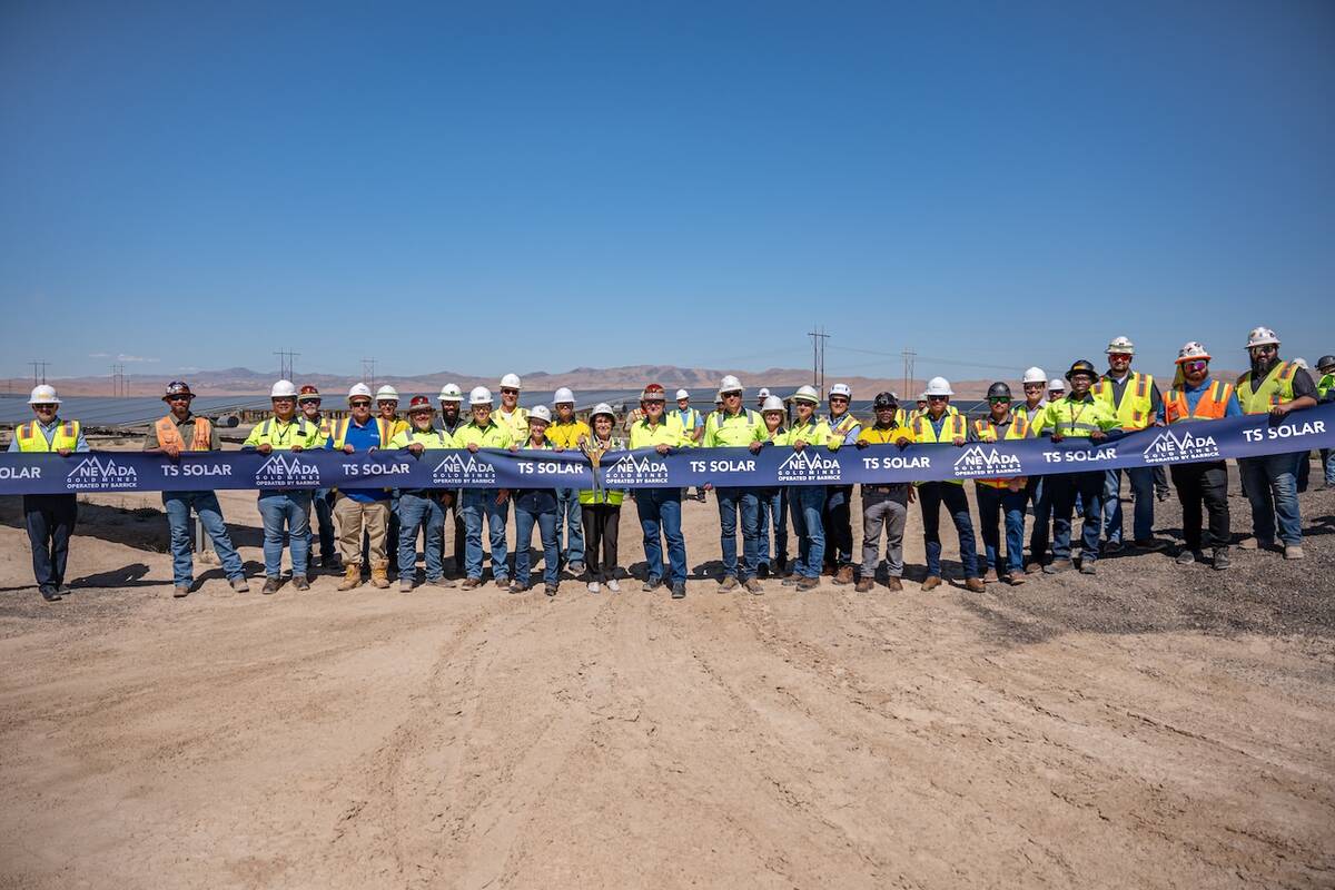 Nevada Gold Mines completes solar power plant