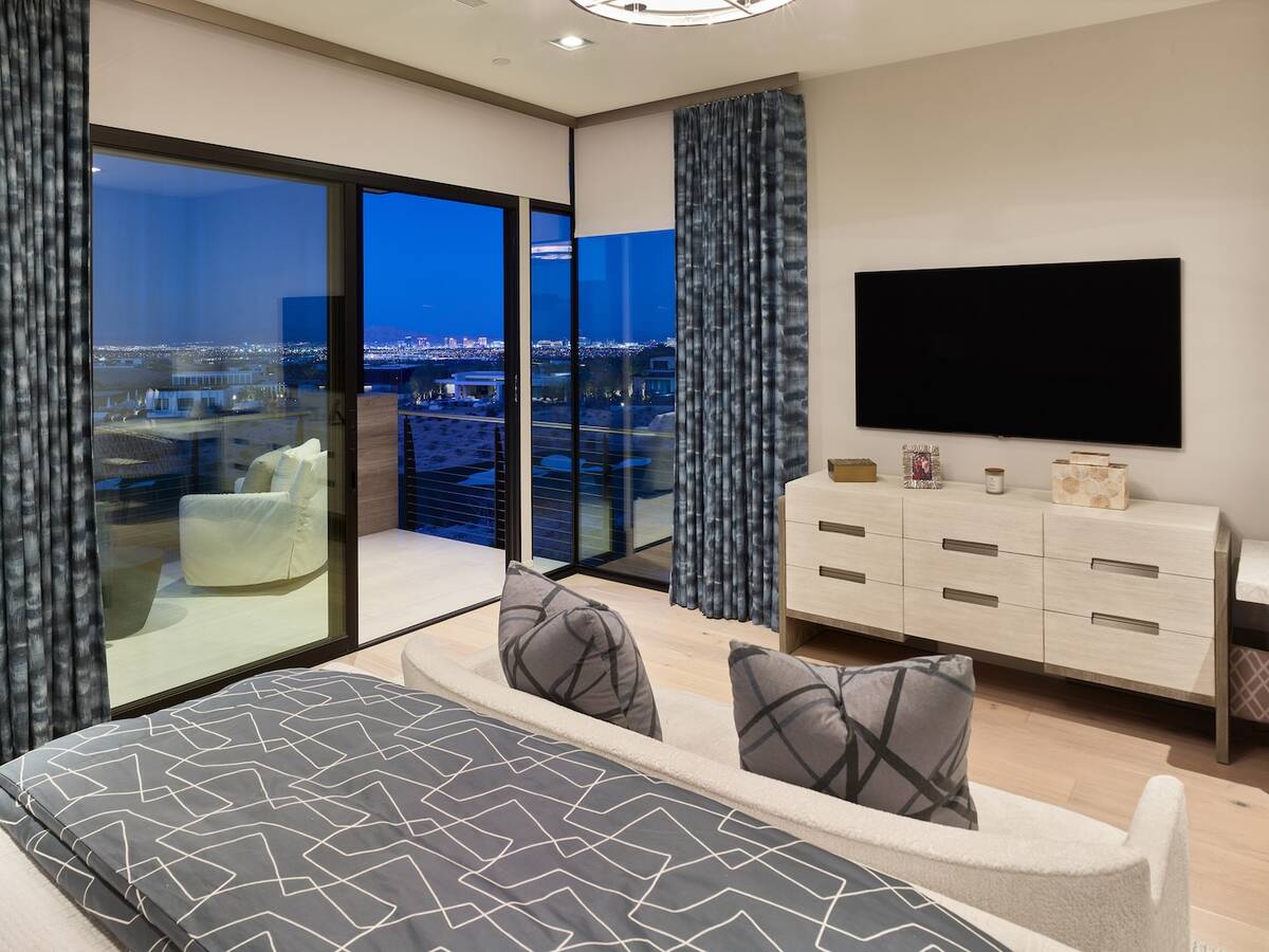 Master bedroom opens to private balcony. (Discovery)