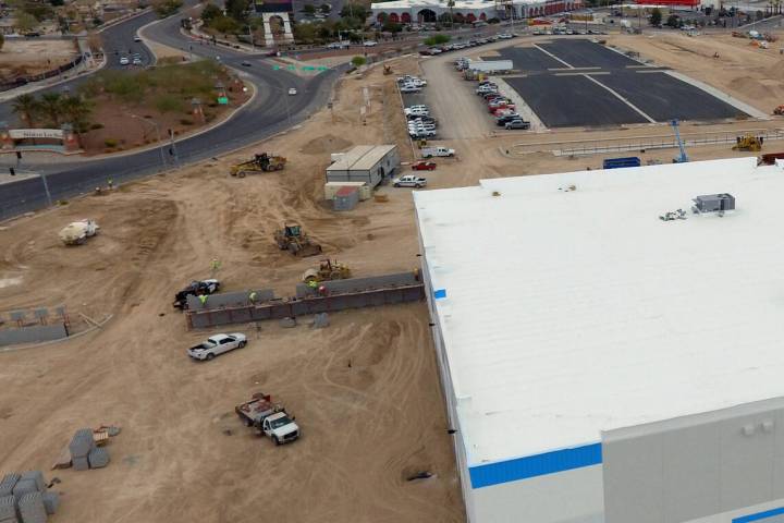 This file photo shows an industrial project in North Las Vegas. A recent Colliers report shows ...