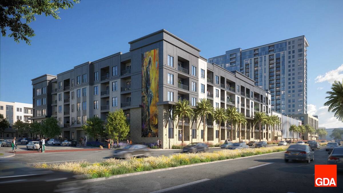 This artist's rendering shows what Bria, a five-story mid-rise, will look like when it is compl ...