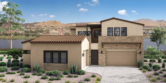 Tri Pointe Homes’ Lake Las Vegas luxury community La Cova features the two-story Residence 5- ...